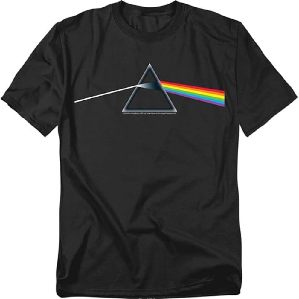 Pink Floyd Dark Side of the Moon Black Tee with Prism Design Size XXL Like new!